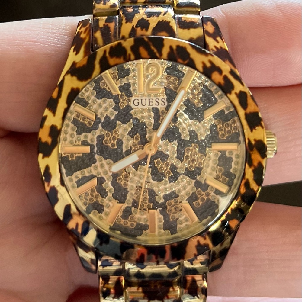 Guess Women’s Leopard Print Watch